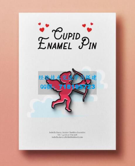珐琅胸针样机Enamel Pin Mock-ups 高品质金属徽章mockup素材	